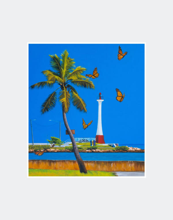 Lighthouse Butterflies Prints