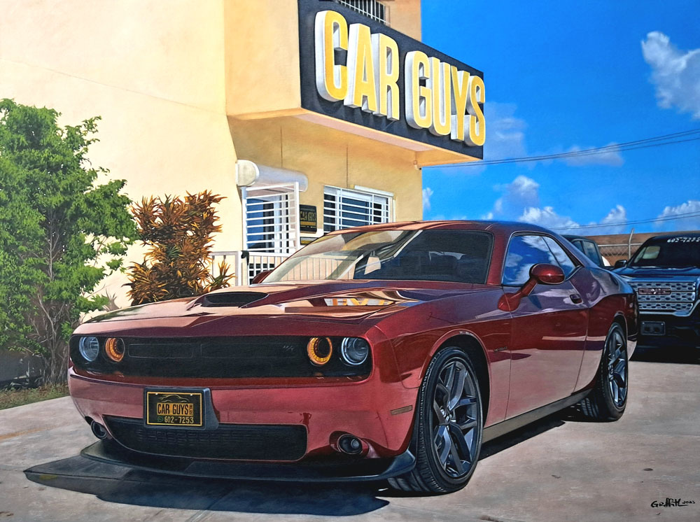 Car Guys Commissioned Painting, 2025